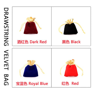 10Pcs 9*12cm Velvet Bags Drawstring Gift Bags For Jewelry