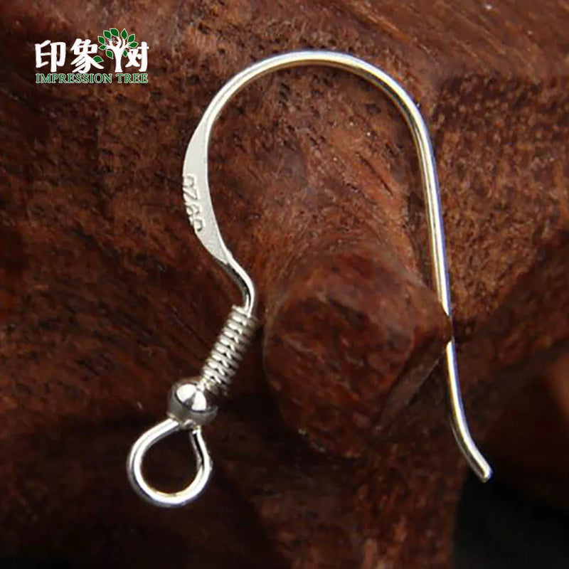 10Pcs 925 Sterling Silver Earring Hooks Leverback Earwire Components