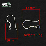 10Pcs 925 Sterling Silver Earring Hooks Leverback Earwire Components
