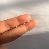 10Pcs 925 Sterling Silver Nose Ring Studs Clear Crystal Nose Pin Set