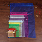 10Pcs Organza Gift Bag Jewelry Pouch Candy Packing Bags