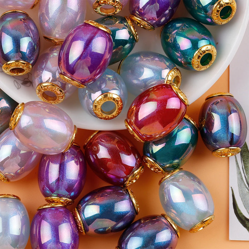 10Pcs Acrylic Beads for Dress Decoration Jewelry Making