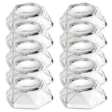 10Pcs Acrylic Sphere Display Stand - Clear Crystal Ball Holder