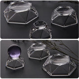 10Pcs Acrylic Sphere Display Stand Holder - Crystal Ball Display Base