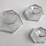 10Pcs Acrylic Sphere Display Stand Holder - Clear Crystal Ball Base