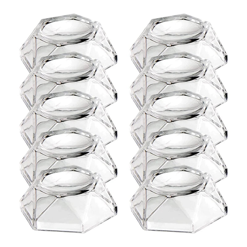 10Pcs Acrylic Sphere Display Stand Holder - Crystal Ball Display Base