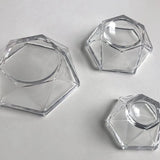 10Pcs Acrylic Sphere Display Stand Holder - Clear Crystal Ball Display Base