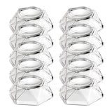 10Pcs Acrylic Sphere Display Stand Holder - Clear Crystal Ball Base