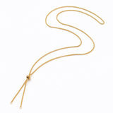 10Pcs Stainless Steel Box Chain Slider Necklace with Stopper Beads