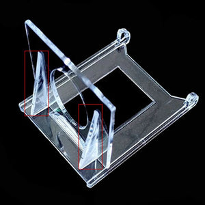 10Pcs Adjustable Card Sleeves Display Holder Acrylic Stands