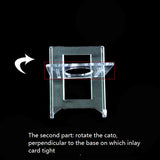 10Pcs Adjustable Card Sleeves Display Holder Acrylic Stands