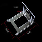 10Pcs Adjustable Card Sleeves Display Holder Acrylic Stands