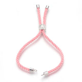 10Pcs Adjustable Cotton Cord Bracelet 18K Beads Charms DIY