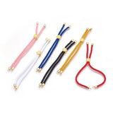10Pcs Adjustable Cotton Cord Bracelet 18K Beads Charms DIY