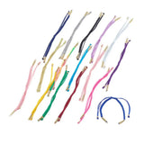 10Pcs Adjustable Nylon Cord Bracelet with Beads Multicolor Rope DIY Jewelry