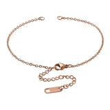 10Pcs Stainless Steel Cable Chain Bracelet Making with Lobster Claw Clasps