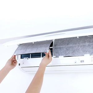10Pcs AC Air Conditioner Cover Purifying Filter - Adhesion Cuttable