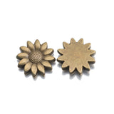 10Pcs Alloy Butterfly Beads Sun Flowers Spacer Loose Bead Jewelry Findings