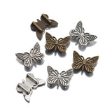 10Pcs Alloy Butterfly Beads Sun Flowers Spacer Loose Bead Jewelry Findings