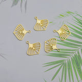 10Pcs Hollow Heart Leaves Charms Pendants DIY Jewelry Making