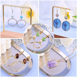 10Pcs Alloy Open Back Bezel Pendants for DIY Resin Jewelry Making