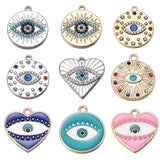 10Pcs Devil Eye Pendant for DIY Necklace Earrings Jewelry Making