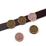 10Pcs Sun Flower Slider Spacer Beads For Flat Leather Cord DIY Jewelry