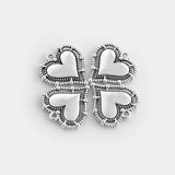 10Pcs Tibetan Silver Heart Blanks Charms DIY Jewelry Findings Necklace Pendants