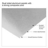 10Pcs Aluminium Panel Metal Plate Slices with Film DIY Stamping Craft Sheet
