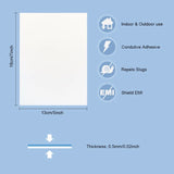 10Pcs Aluminium Panel Metal Plate Slices with Film DIY Stamping Craft Sheet