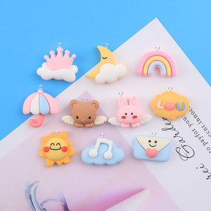 10Pcs Animal Resin Charms for Earrings Bracelet DIY Jewelry Making