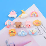 10Pcs Animal Resin Charms for Earrings Bracelet DIY Jewelry Making