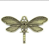10Pcs Bronze Dragonfly Pendant Charms for DIY Jewelry Making