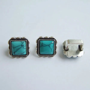 10Pcs Antique Silver Licorice Leather Spacer Slider Beads