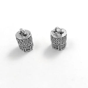 10Pcs Antique Sliver Tassel Cap Diy Jewelry Finding Charm Tassel Cap