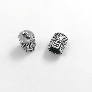10Pcs Antique Sliver Tassel Cap Diy Jewelry Finding Charm Tassel Cap