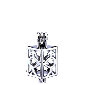 10Pcs Arrow Heart Pearl Cage Locket Pendant for DIY Jewelry Making