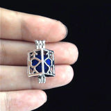 10Pcs Arrow Heart Pearl Cage Locket Pendant for DIY Jewelry Making