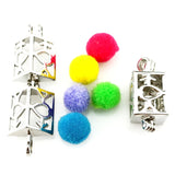 10Pcs Arrow Heart Pearl Cage Locket Pendant for DIY Jewelry Making