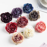10Pcs Artificial Flowers Wedding Party Silk Peony Bridal Accessories