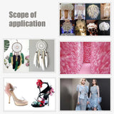 10Pcs Artificial Hair Crafts Home Decor Backdrop Ornament Jewelry