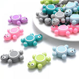 10Pcs BPA-Free Silicone Animal Teethers for DIY Pacifier Chain Necklace