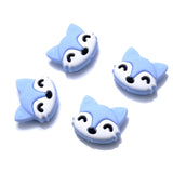 10Pcs Baby Animal Shape Silicone Teething Beads for DIY Pacifier Chain BPA