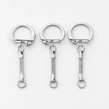 10Pcs Iron C-Shaped Buckle With Chain