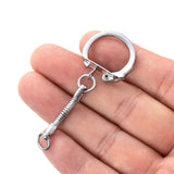 10Pcs Iron C-Shaped Buckle With Chain