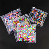 10Pcs/Bag Zipper Poly Bag Powder Pocket Transparent Resealable Plastic Jewelry P