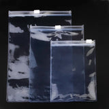 10Pcs/Bag Zipper Poly Bag Powder Pocket Transparent Resealable Plastic Jewelry P