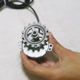 10Pcs Heat Resistant BBQ Gear Automatic Revolving Mini Wheel Aluminum