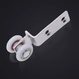 10Pcs Metal Pulley Block Two Plastic Wheel Sliding Door Window Cabinet