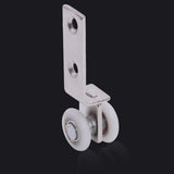 10Pcs Metal Pulley Block Two Plastic Wheel Sliding Door Window Cabinet